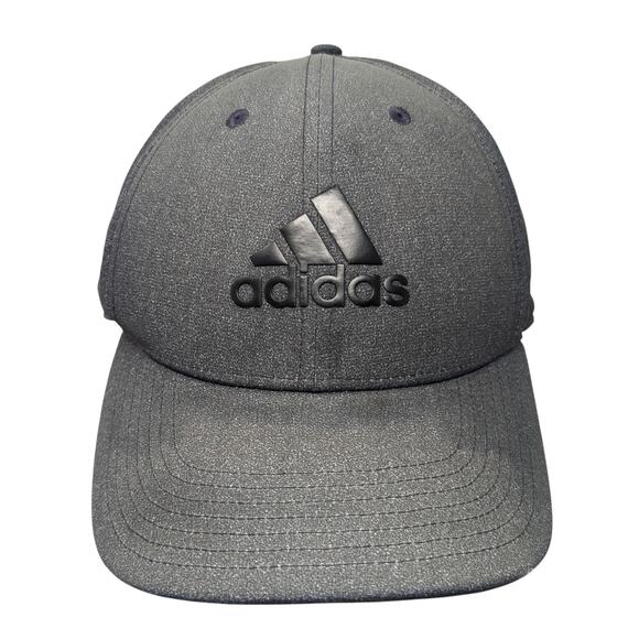 Adidas OSFM Snapback Hat Gray OS Adjustable Lightweight 6 Panel Vented Holes - Picture 1 of 9